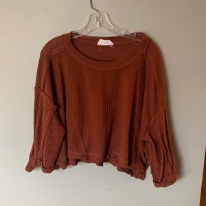 Boxy Ribbed Top